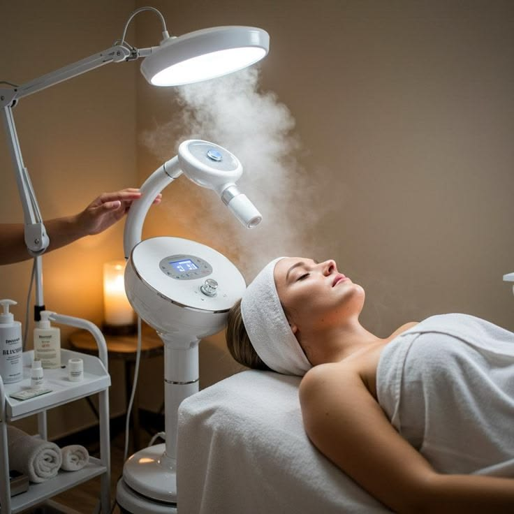 Relaxing steam facial at Vishaka Clinic, aesthetic clinic